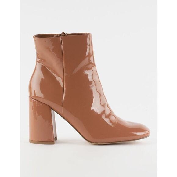 Madden Girl Patent Leather The While Ankle Boots  Sz 8 70s Hippie Coquette Boho - Picture 2 of 13